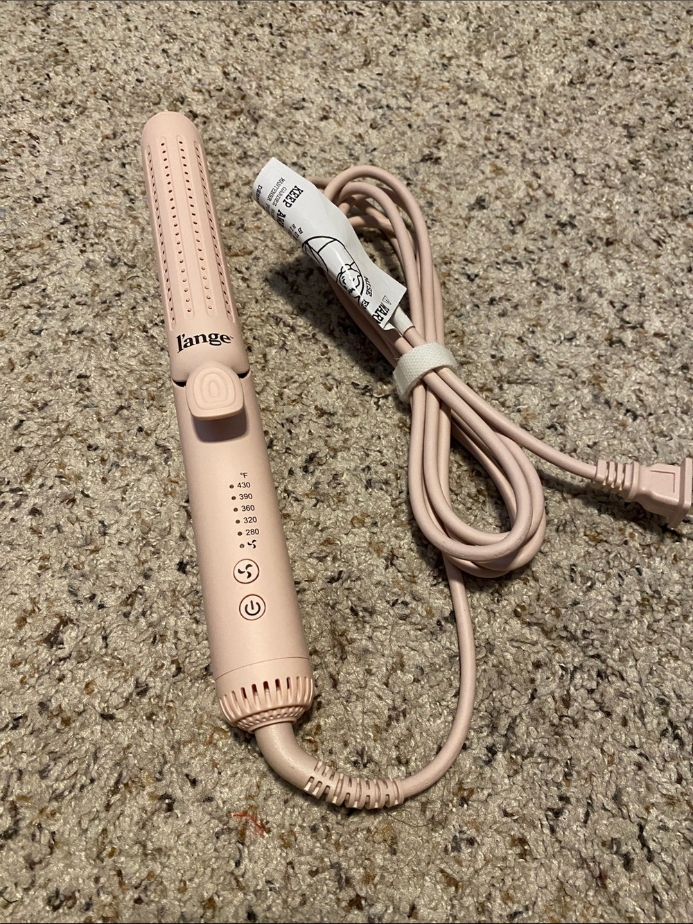Lange Blush Pink Ceramic Hair curler le duo